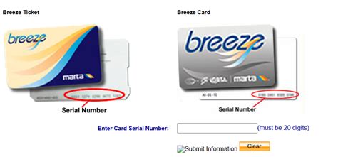 If your Breeze Card is lost, stolen, or damaged, you must notify MARTA immediately by going to www.breezecard.com or by calling MARTA’S Customer Service Center at 404-848-5000. The TTY phone number for hearing and speech-impaired customers is 404-848-5665.